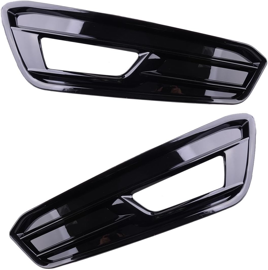 beler Front Bumper Fog Light Lamp Cover Bezel Grille Frame Fit for Ford Focus ST 2015-2018