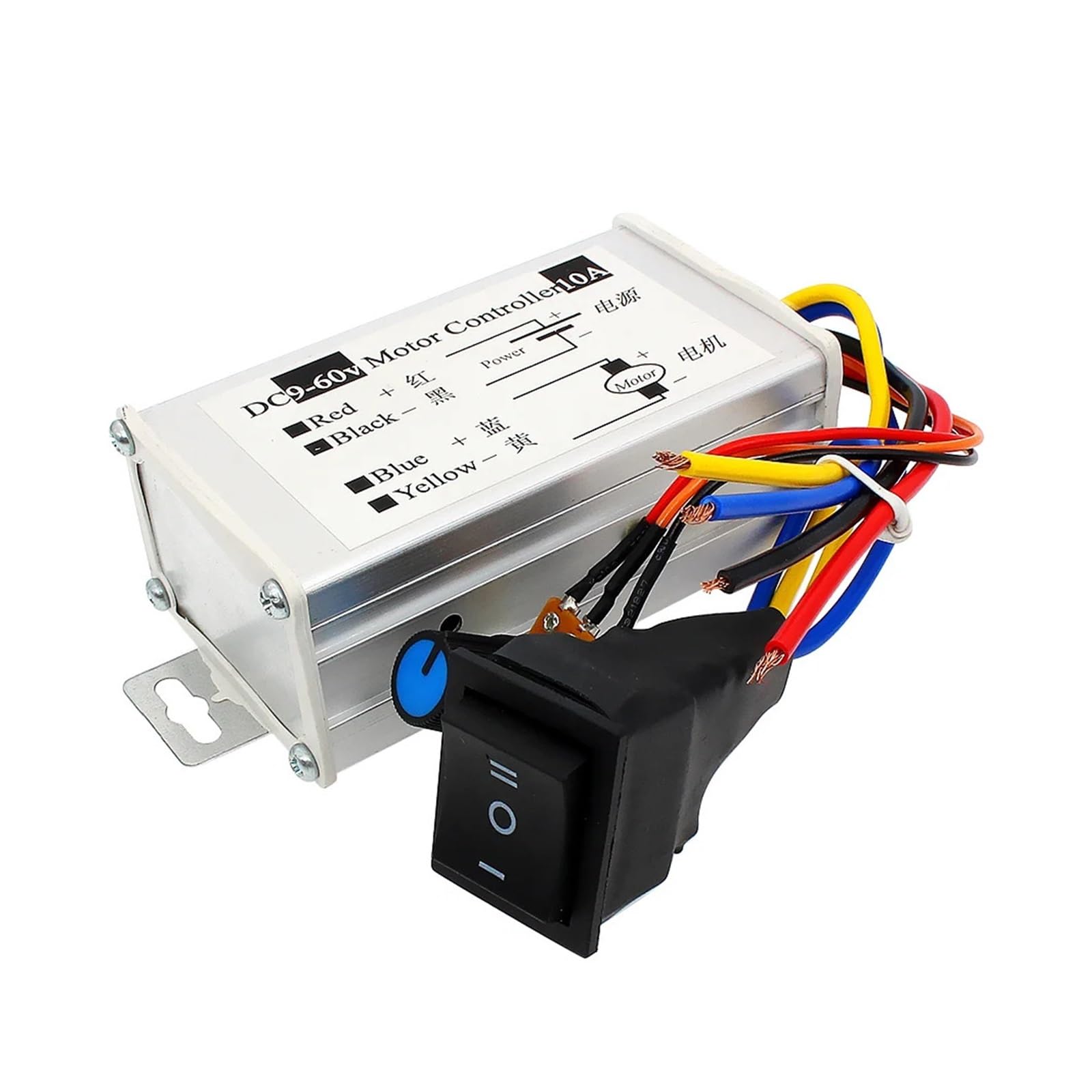 BKGWCSOR 9V-36V DC electronic starter Speed Controller CW/CCW Stepless Control Board With Shell