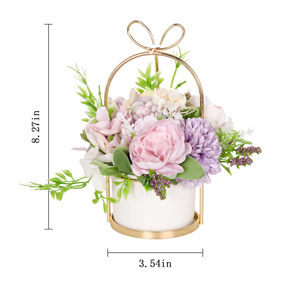 Zeyune 6 Crisantemi Artificiali In Seta - Rosa Chiaro - Stelo 52 Cm - Per Bouquet E Centrotavola Fai Da Te