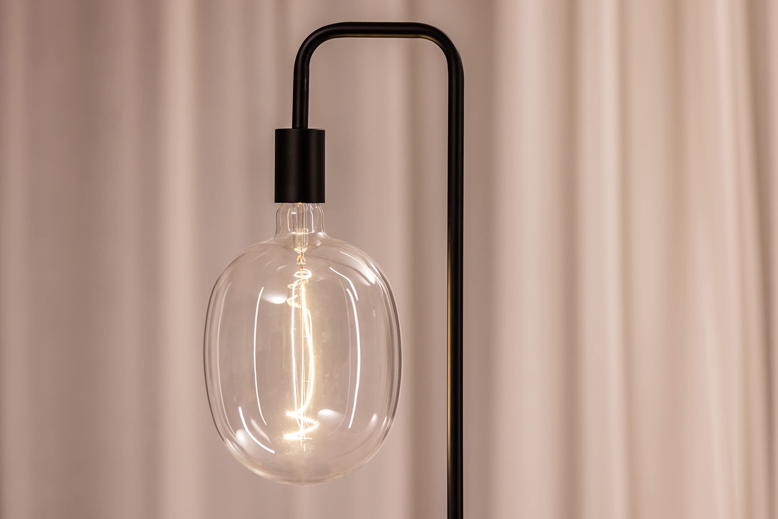 OSRAM Lampada LED Vintage 1906 vetro chiaro, 4,8W, 400lm, forma a palloncino con diametro 170mm e attacco E27, luce bianca calda a 2700K, filamento dimmerabile, durata fino a 15.000 ore