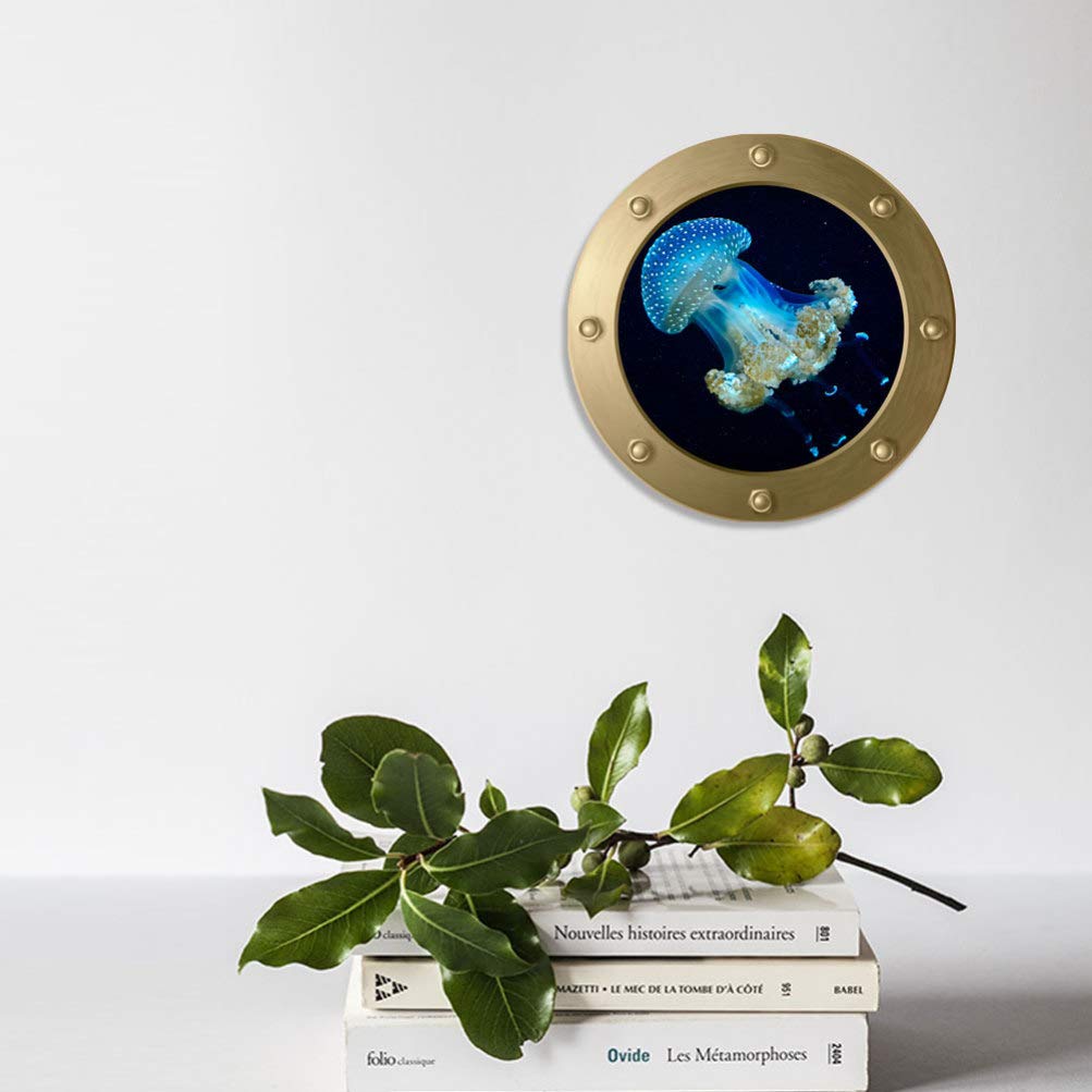 VOSAREA Pegatinas Decorativas De Medusas Para Pared y Ventana Adhesivos De Vida Marina Para Habitación Infantil Salón y Dormitorio