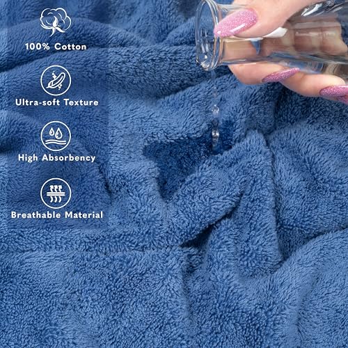 Image of American Soft Linen 100% Cotton Luxury Turkish Towels, 2PC 35x70 Bath Sheet | Soft Absorbent Quick Dry OEKO Tex Standard 100 Certificated Durable Machine Washable Breathable Premium Hotel Quality