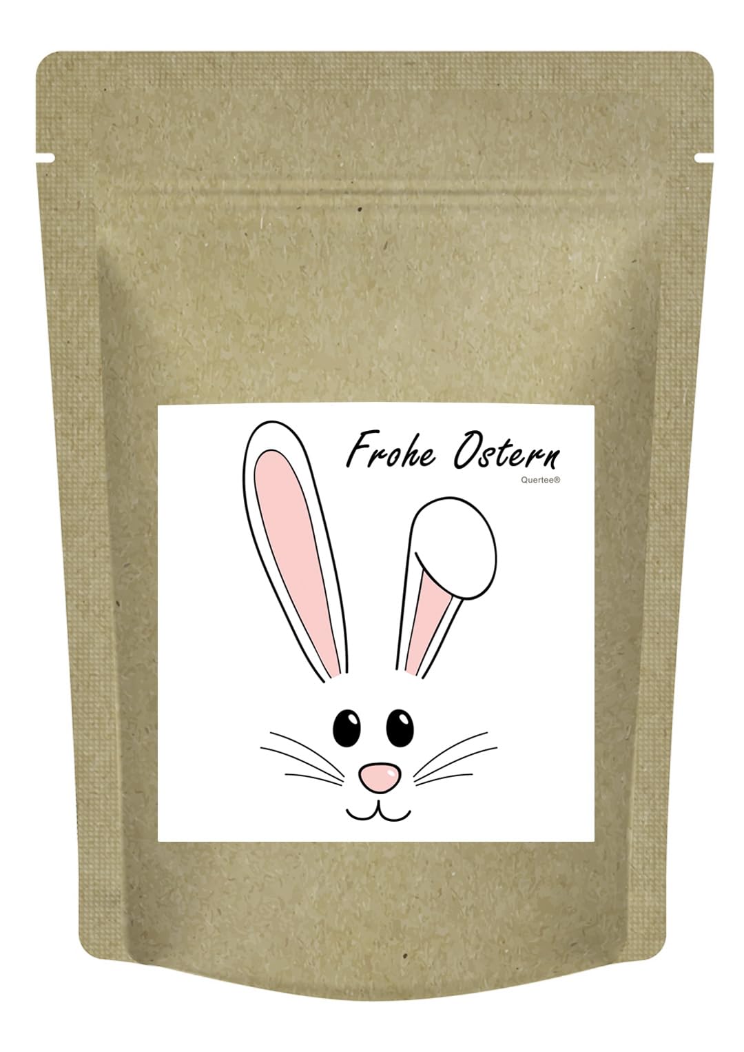 Ostertee "Frohe Ostern Osterhase" (70 g) Tee Ostern Geschenke mit Eierlikör-Apfel-Sahne Geschmack - Früchtetee zu Ostern