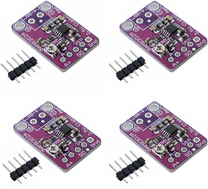 iHaospace 4 Pcs PAM8302 2.5W Class D Mono Audio Amplifier Module Amp