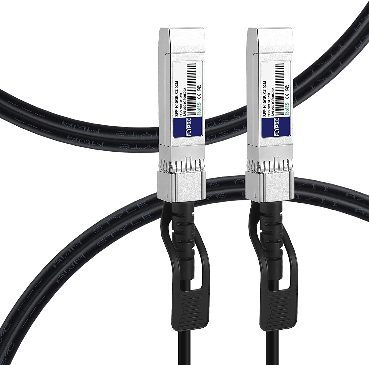 FLYPROFiber 2m/6.5ft SFP+ DAC Cable, 10G Passive Twinax, Compatible with Cisco, Ubiquiti, Netgear & More