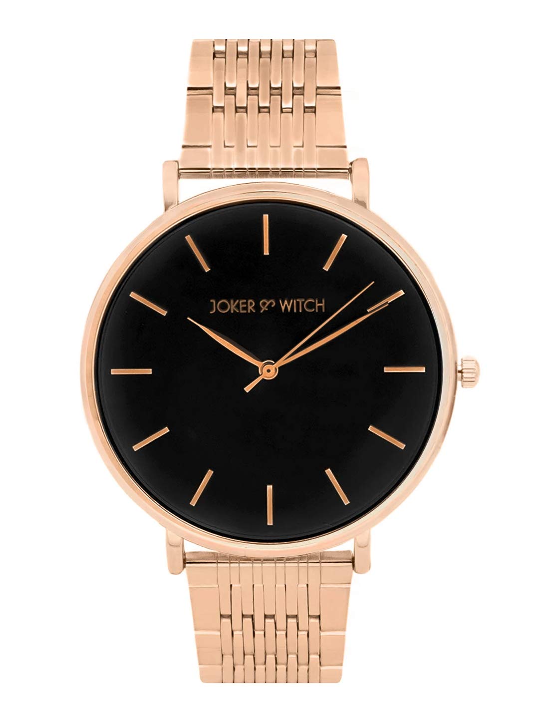 Joker & Witch Stainless Steel Signature Black Dial Rosegold Analog Watch for Women (B08SM8TPRH) Amazon Price History, Amazon Price Tracker