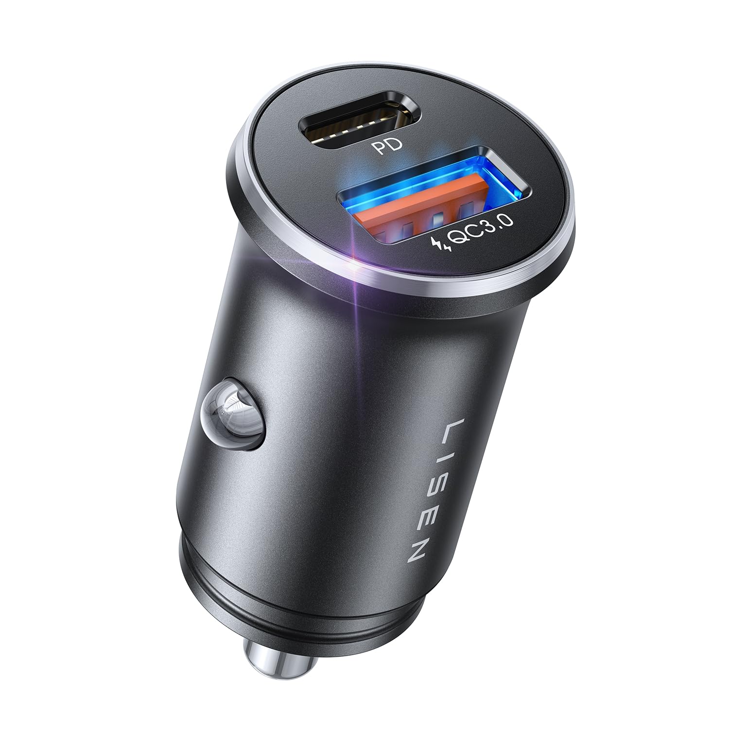 LISEN しがーソケット usb c シガーソケット USB 急速充電 【PD…