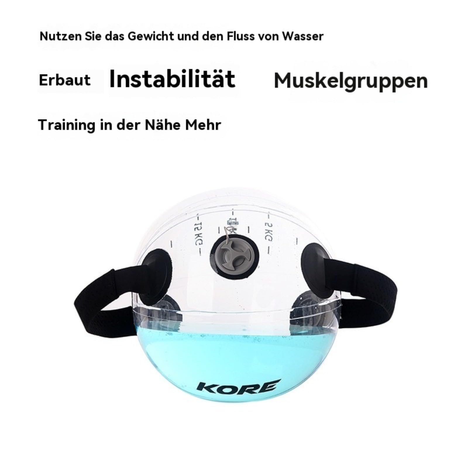Sac à eau d'haltérophilie avec pompe à pied - Convient pour la musculation en intérieur - Pour haltérophilie, sac à eau, équilibre, force, haltérophilie, protection contre les chutes