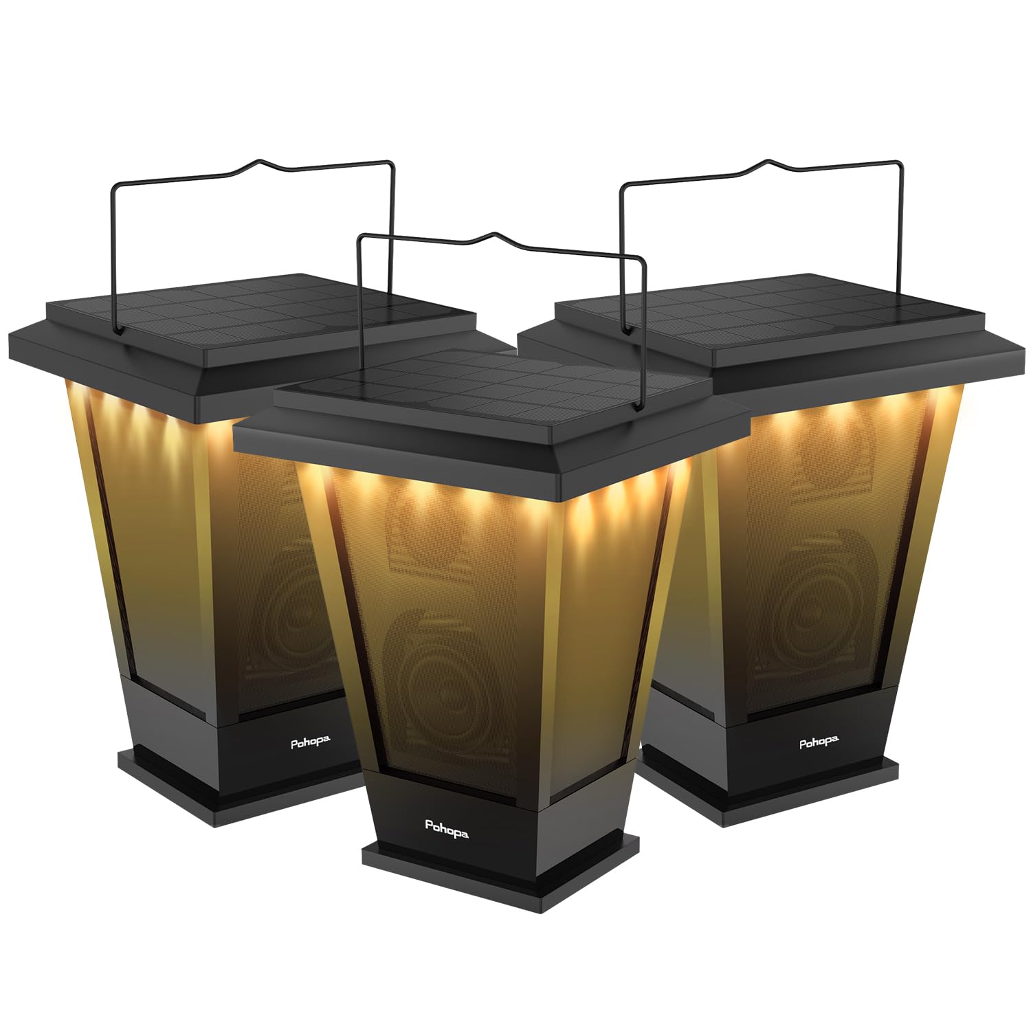 The Best Outdoor Surround Sound System of 2026 to Upgrade Your Home pohopa Bluetooth Speakers Waterproof, Solar Powered Outdoor Speakers, 3 Packs Surround Sound 30W Wireless Multiple Pairing with 20 Piece LED Lights, Richer Bass, Black