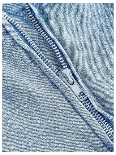 Floerns Women's Y2k Bow Tie Denim Top Sleeveless Lace Trim Halter Neck Cute Tank Top4