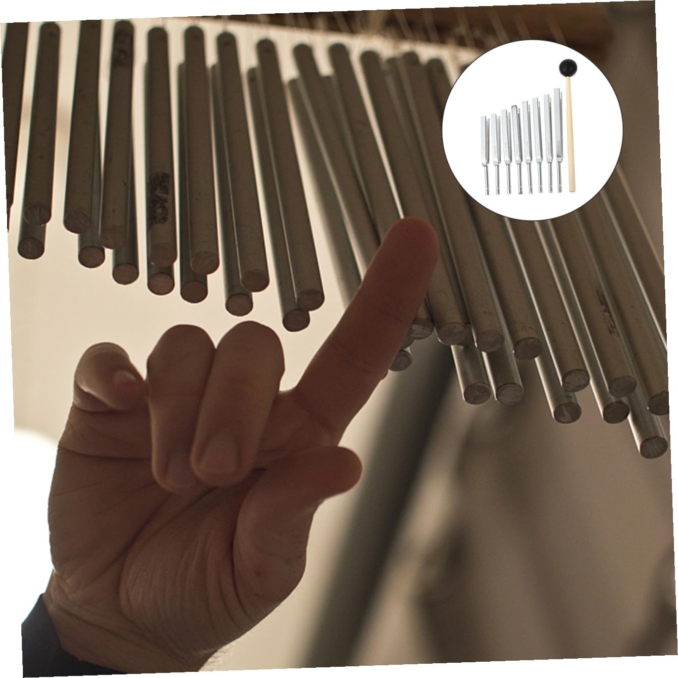 VICASKY Juego de Diapasones Profesionales para Guitarra y Violín Aluminio Duradero y Precisión de Afinación