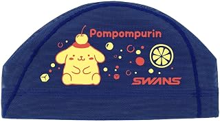 【限定!!!】布丁狗 三丽鸥×SWANS合作款 SA-6PM26SS 天鹅 网帽 三丽鸥 Pompompurin 泳帽 游泳 竞技