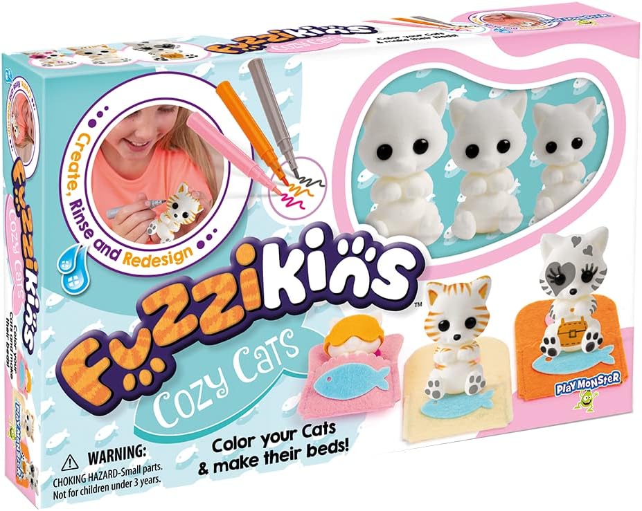 Fuzzikins Cozy Cats - Craft and Play Set - Ages 4+