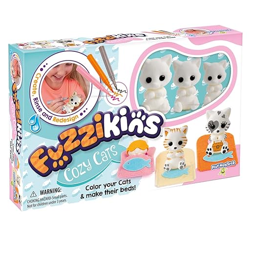 Fuzzikins Cozy Cats -- Craft and Play Set -- Ages 4+