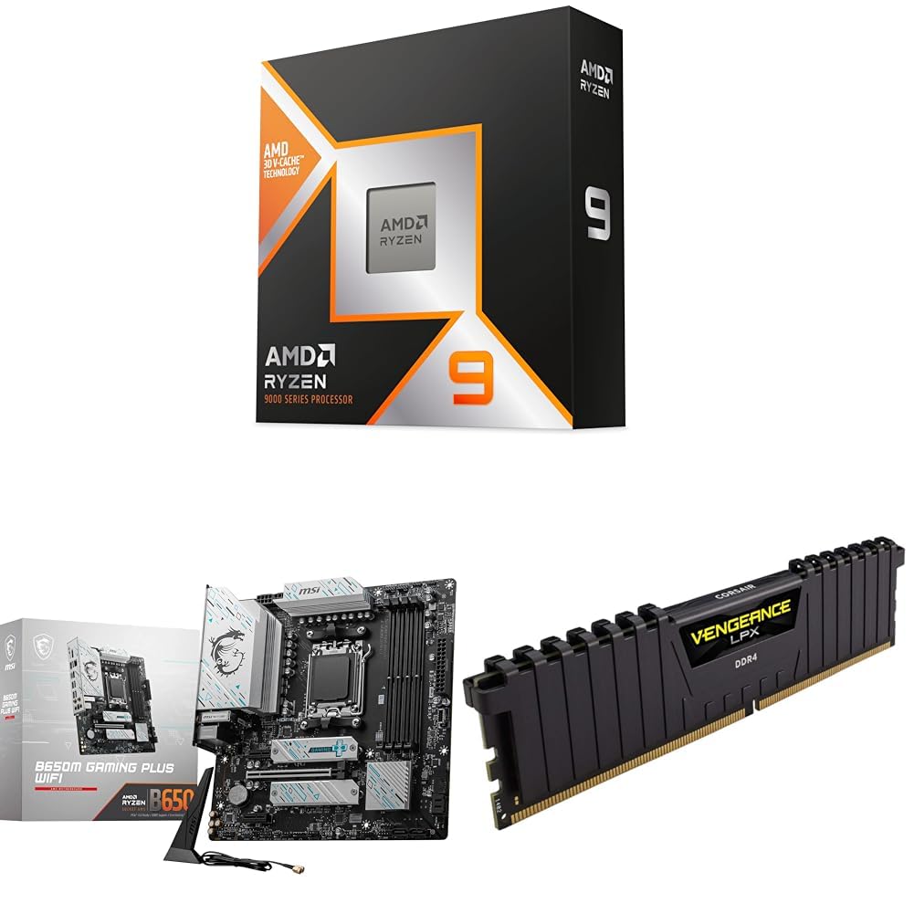 Amd 9000 Series Ryzen 9+Msi B650 Motherboard+Corsair 16G DDR4-image-9