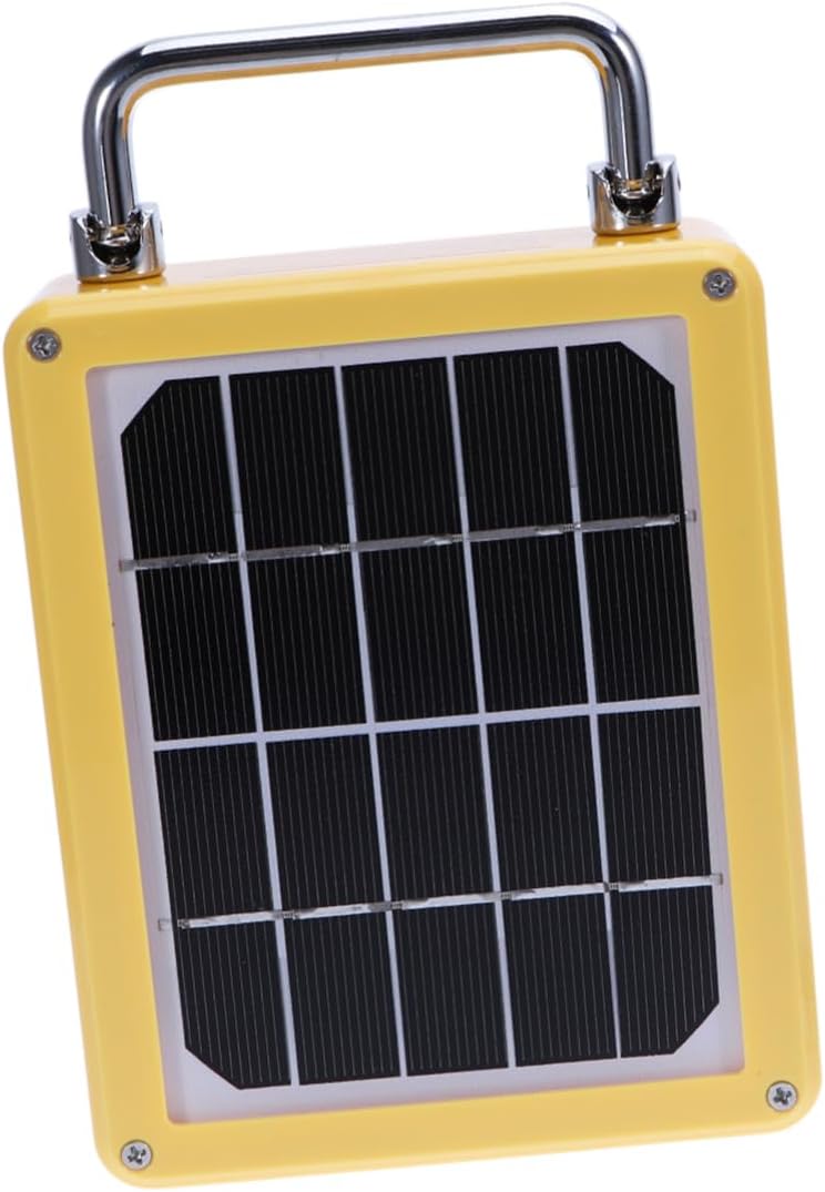 DOITOOL 10w Solar Rechargeable Led Work Light Emergency Lamp for Outdoor Camping Bright White Light Eye-protective Design for Garden and Maintenance Tasks