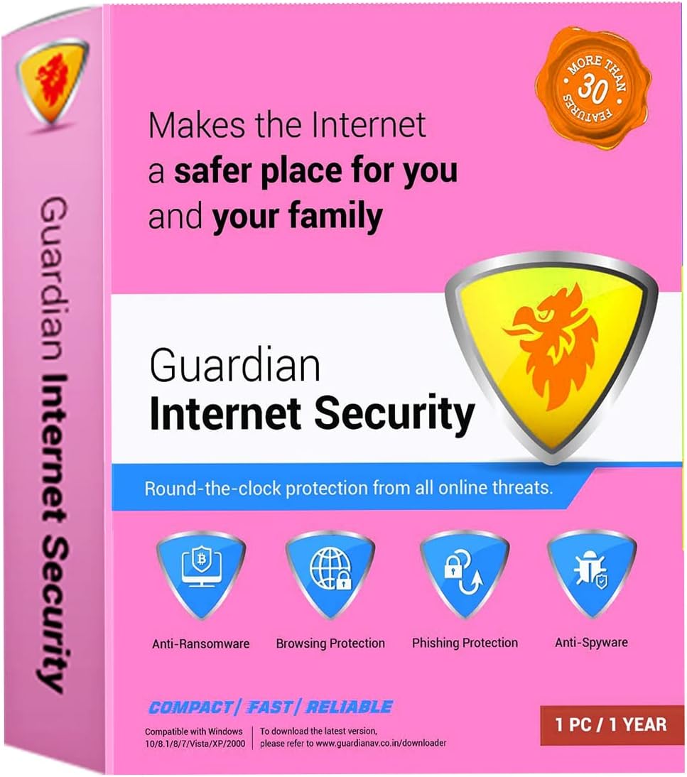 Antivirus Guardian Internet Security 1 User 1 Year 2022 ( Email Delivery in 2 hours - No CD )