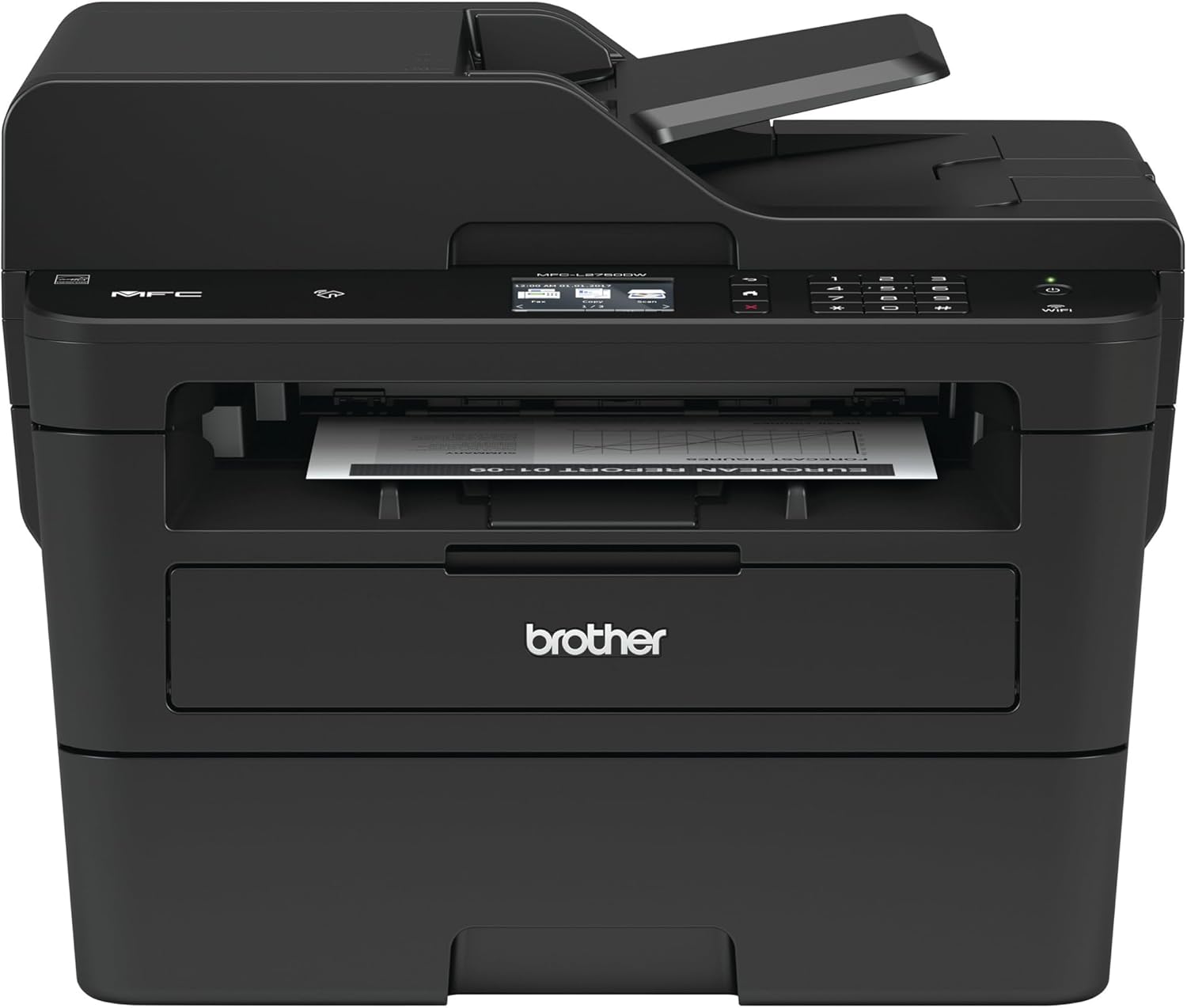 MFCL2750DW Monochrome All-in-One Wireless Laser Printer, Duplex Copy & Scan, Includes 2 Month Refresh Subscription Trial and Amazon Dash Replenishment Ready