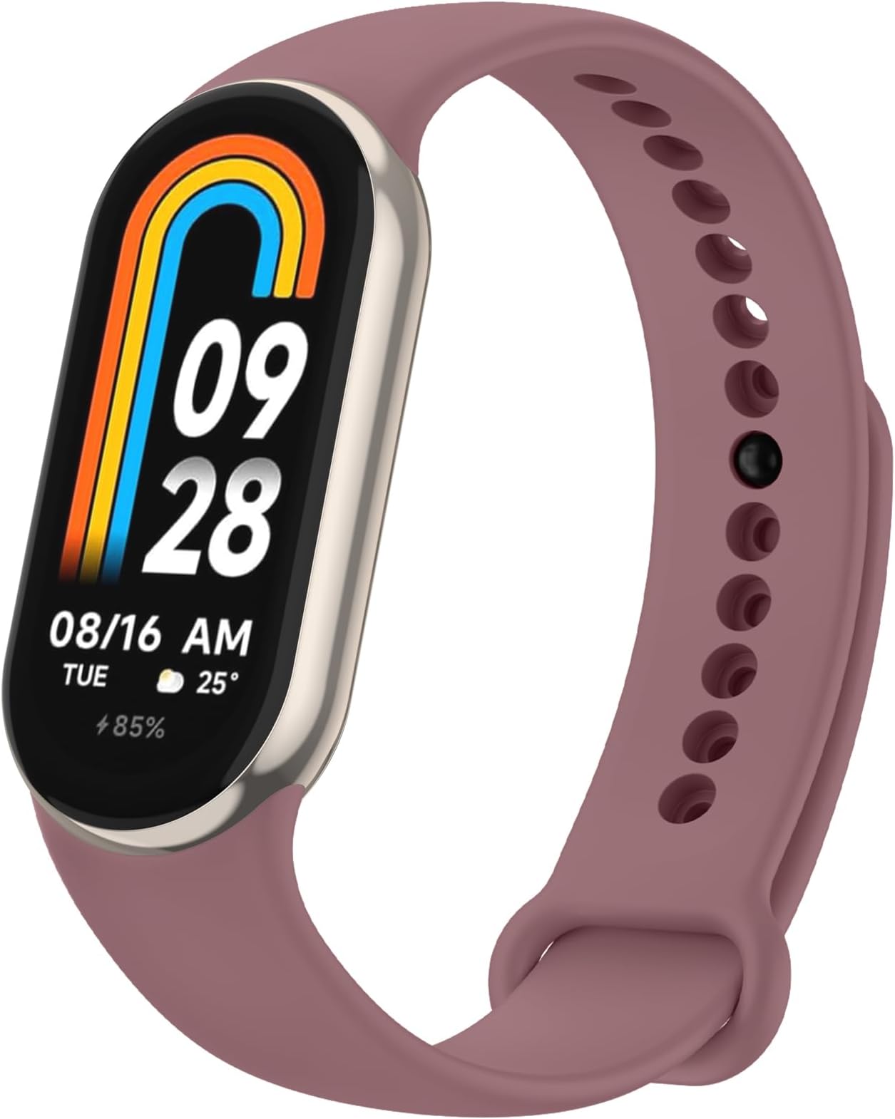 Amzpas Xiaomi Mi Band 10 Replacement Band, Miband 9/8 Replacement Band, Soft Silicone, Waterproof, Sweatproof, Breathable, Adjustable Silicone