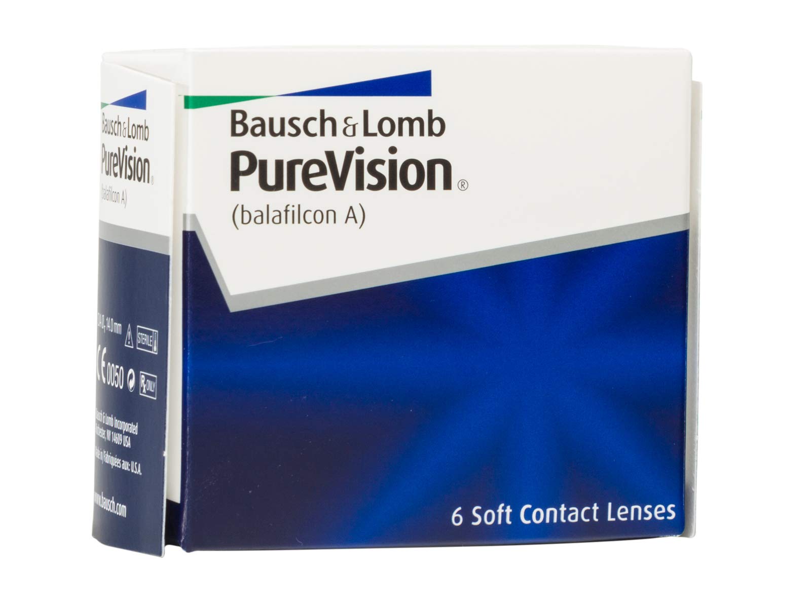 Purevision BAUSCH + LOMB - Lentes de contacto de reemplazo mensual - Pack de 6