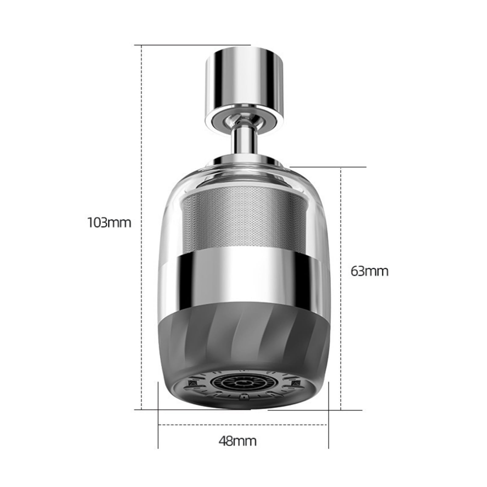 Filtre de robinet domestique en ABS/acier inoxydable
