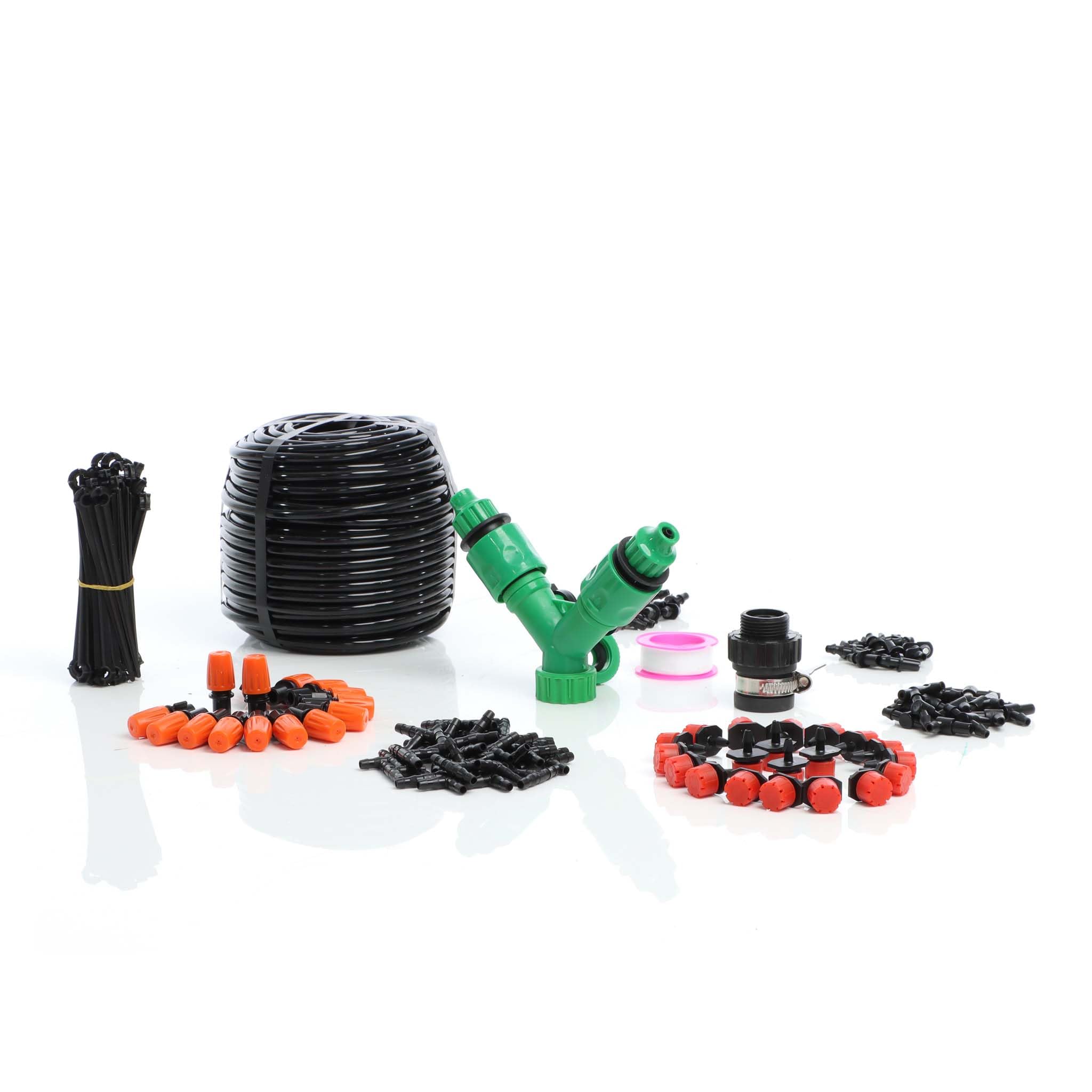 Sistema de riego automático micro 40m con manguera de riego por goteo para jardín con aspersor