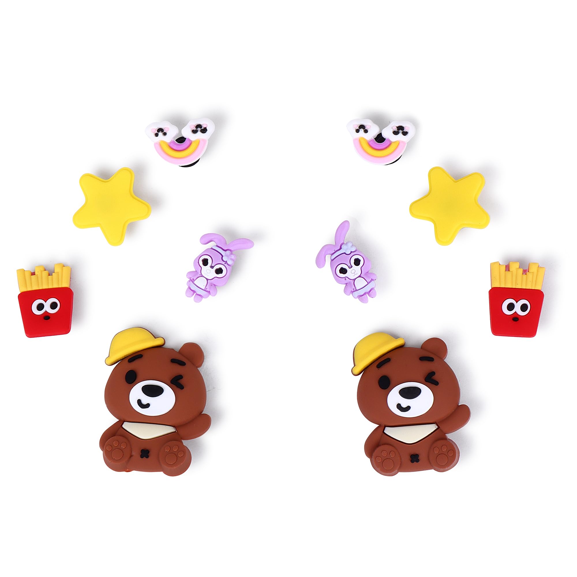 Dekkin Shoe Jibit Charms Croc Different Characters Used to Decorate Clogs Shoes for Rounded Holes Charms For Shoes - D9 Star (B0D8YF5YZX) Amazon Price History, Amazon Price Tracker
