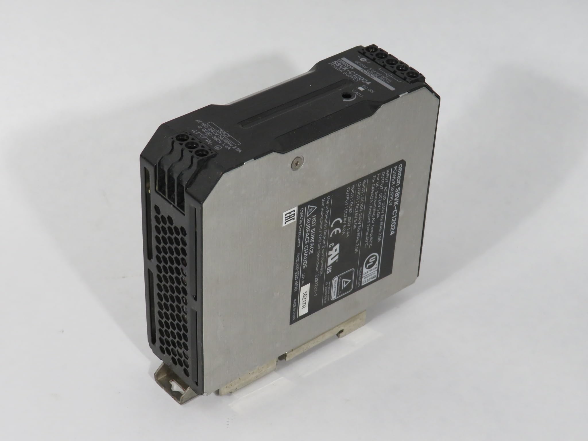Amazon.com: OMRON S8VK-C12024 DIN Rail Power Supply 120W 24VDC 5A