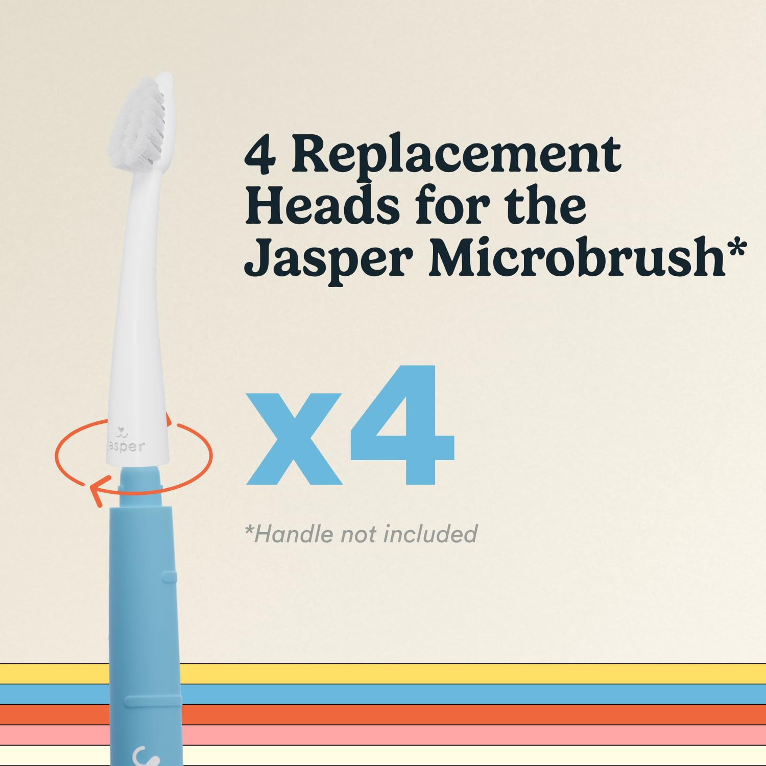 Jasper Microbrush Cepillo de Dientes para Gatos, Kit de Cepillo de Dientes de cerdas Suaves para Gatos, Cachorros y Perros pequeños, Mango Antideslizante 2 Cabezales de Cepillo