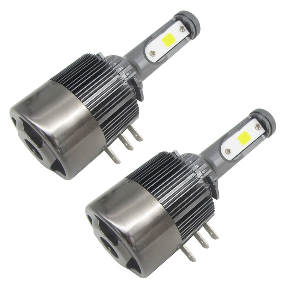 TOOGOO 2 szt. 55 W/żarówka 110 W/zestaw 11000 lm / zestaw H15 LED reflektory zastępują HID Bi-Xenon Hi/Lo żarówka 6000 K biała lampa