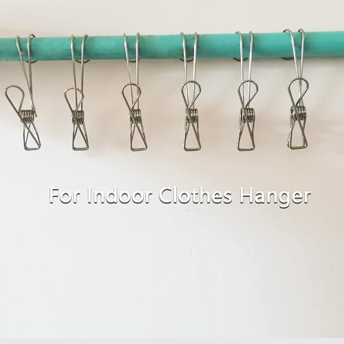 Miniatura 7 de JZMYXA Alfileres de ropa de acero inoxidable, 304 de metal de acero inoxidable de cola larga, alfileres de gancho de acero inoxidable, alfileres