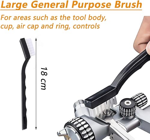 Miniatura 3 de Kit de limpieza multiusos de 31 piezas con herramientas de pulverización, filtros, herramientas de pintura, kit de limpieza de aerógrafo para