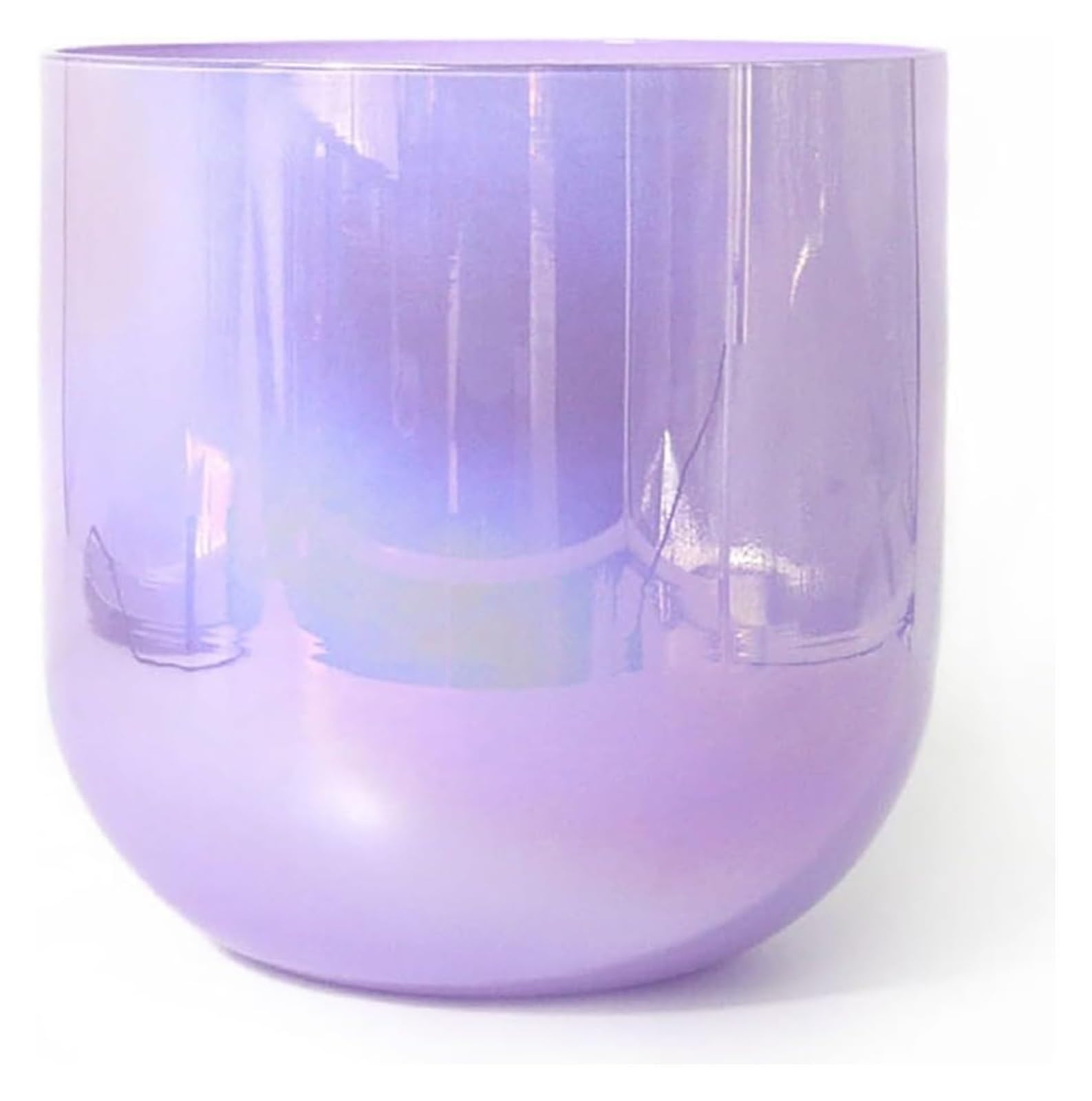 SBCGFY Frosted Quartz Note Crystal Singing Bowl, 432Hz,For Yoga Meditation & Sound Healing, Quartz Chakra Bowl, With Free Acrylic Striker & O-ring, Purple,