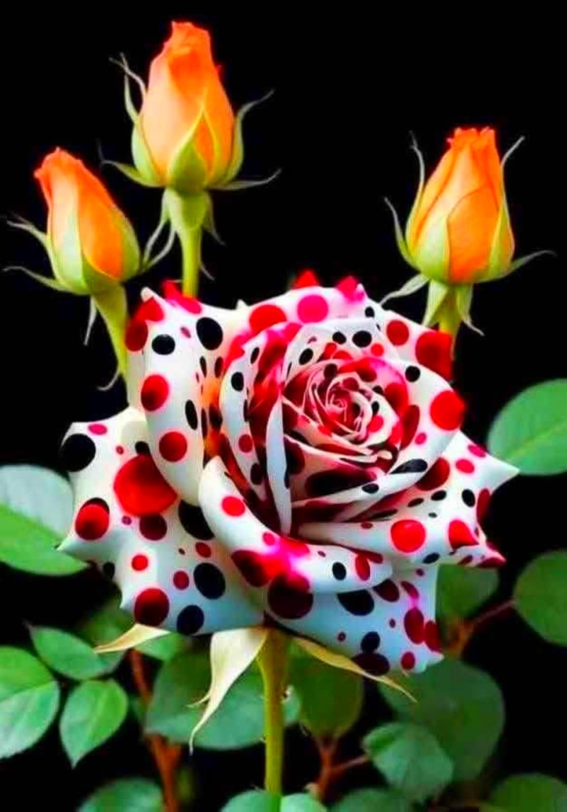 Bulbi di Rosa - Perenne, Colori vivaci, Bassa Manutenzione, Decorazione d'Interni-5 Bulbi-C