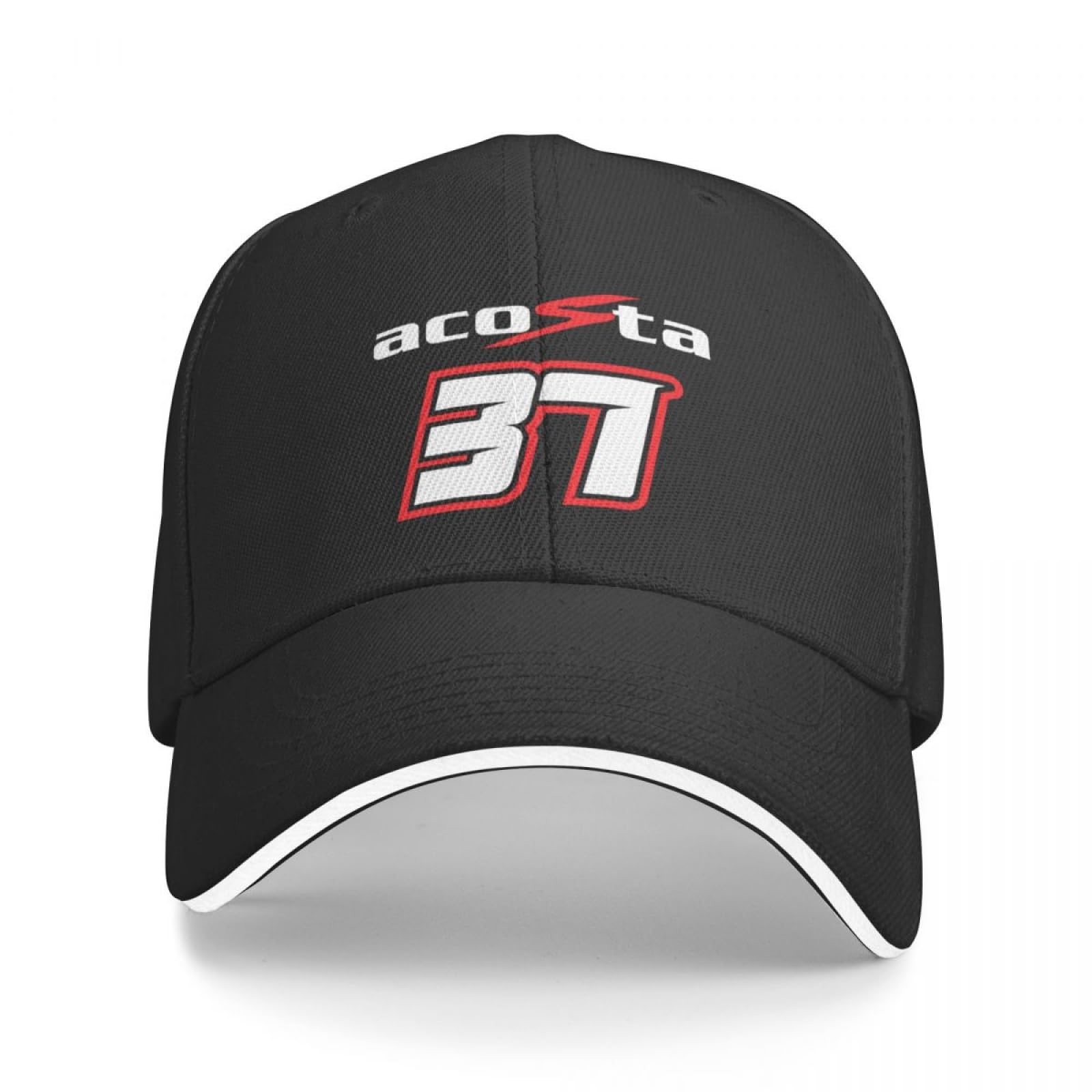 Cizieoe Unisex Black Baseball Cap Pedro Acosta Number 37 Mountaineering Cosplay