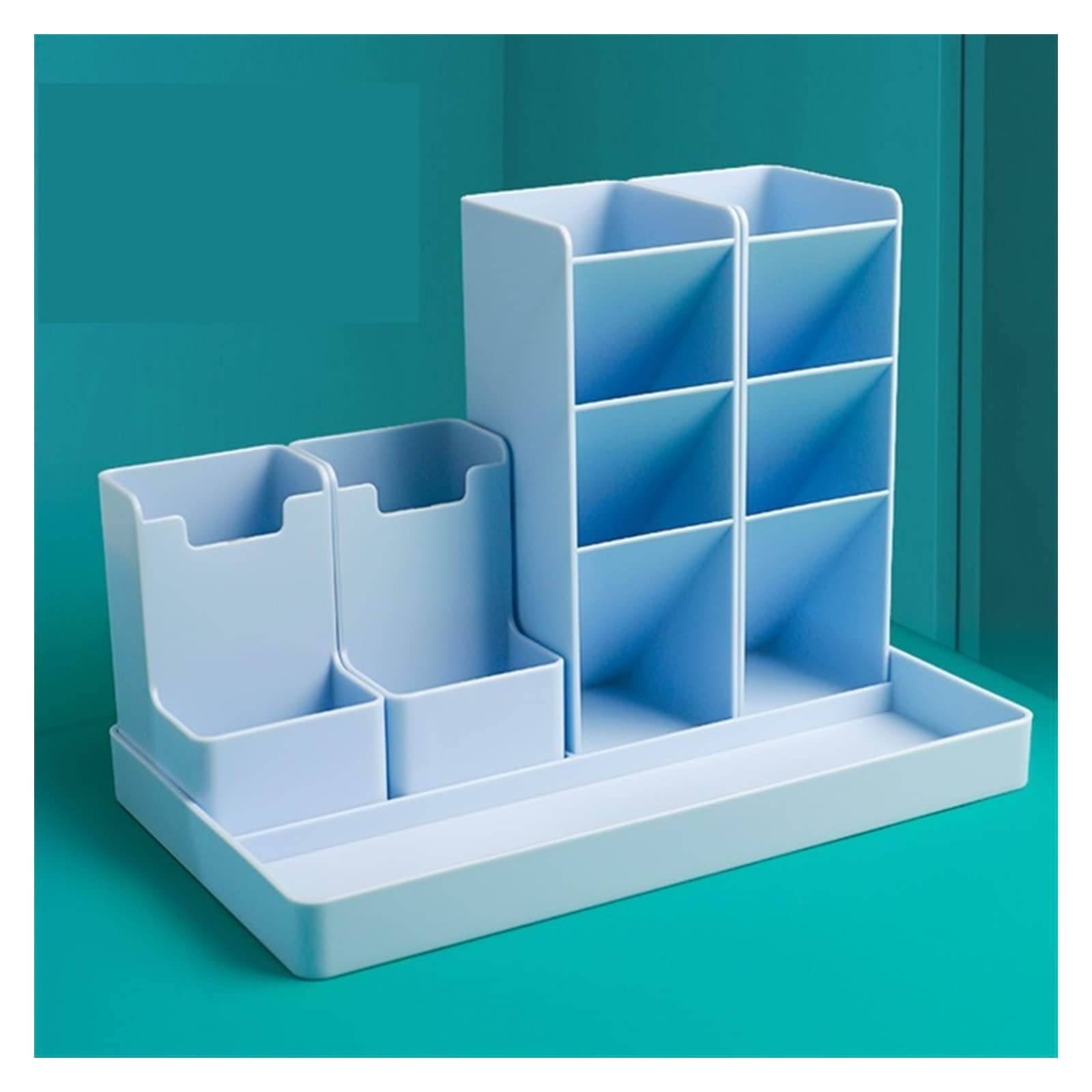 Stifteköcher Stiftbecher Große Kapazität, süßes Schreibtischzubehör, Stifthalter, Bleistift-Aufbewahrungsbox, Desktop-Organizer, Ständer, Schule, Büromaterial Stifteköcher Schreibtisch ( Color : A-blu