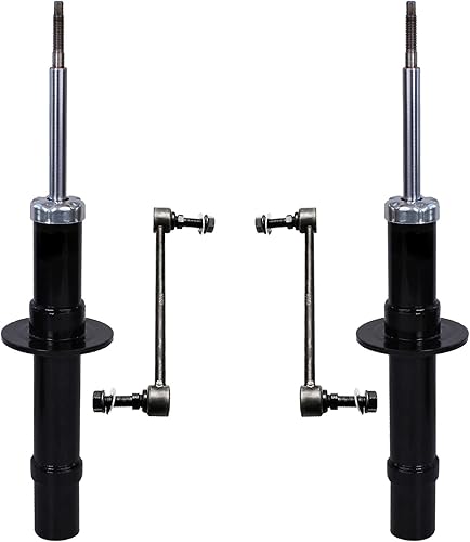 Detroit Axle - Kit de 4 amortiguadores delanteros para Chrysler 300 Dodge Magnum 2005-2017, cargador 2007-2017, barras estabilizadoras de