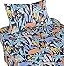 J-pinno Cute Animals Dogs Fox Cats Bunny Twin Sheet Set for Kids Boys Girls Children,100% Cotton, Flat Sheet + Fitted Sheet + Pillowcase Bedding Set