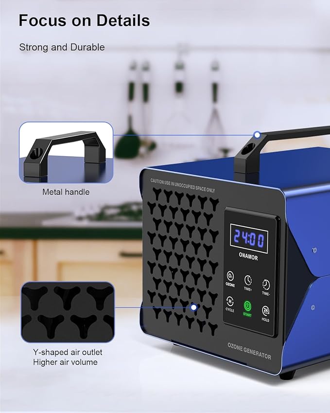 Generador de Ozono Digital ONAMOR 180,000mg para Eliminación de Olores miniatura 7