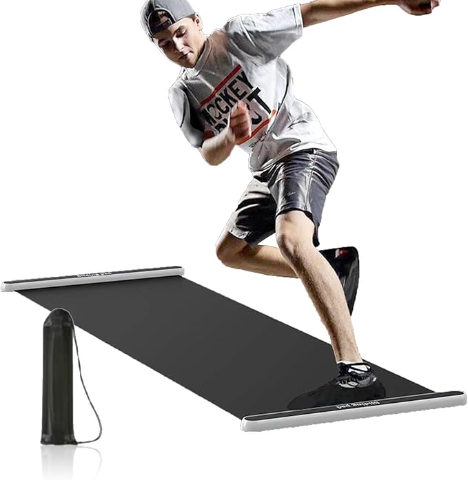 Exercise Slide Board Mat,200x50cm Sliding Exercise Mat Fitness Slide