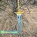 Moonlight Greatsword 53in Glowing Fantasy Sword Replica - Frost-Blue Fiberglass Cosplay Prop with Rune Engravings, Wall Mount Display Art for RPG Fans (Blunt Edges & Shatterproof)