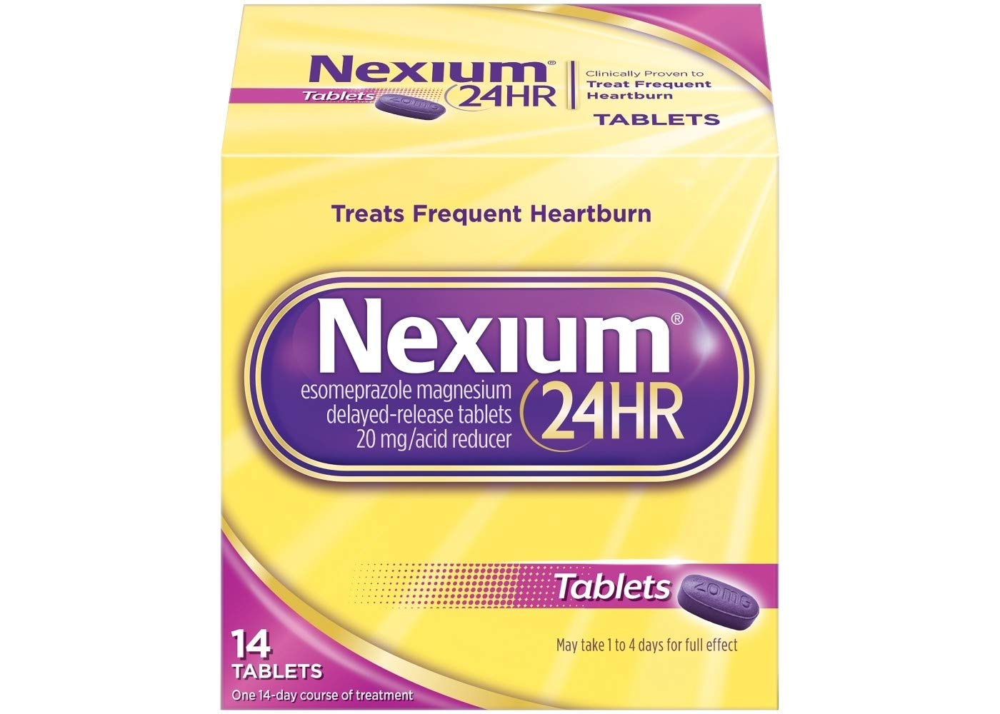 Nexium 24HR Acid Reducer Tablets - 14 ct, Pack of 4