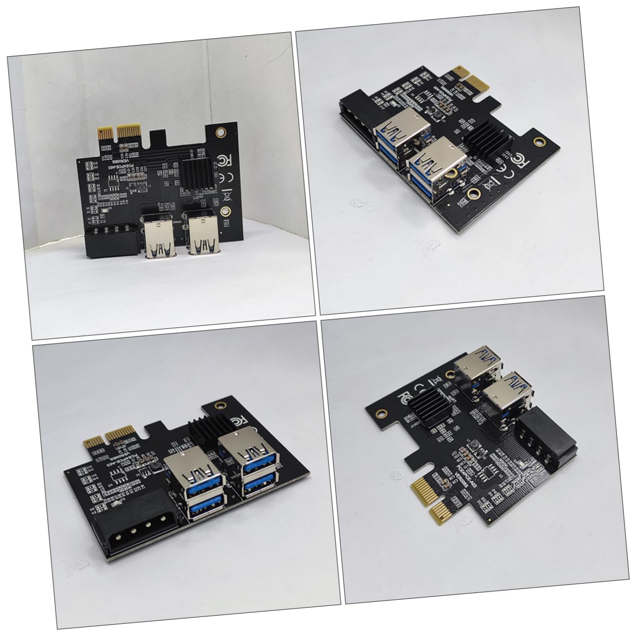 Happyyami Pci Port USB Adapter Card Pci Mining Extender High Reliability and Performance Easy Installation for Efficient Data Transfer