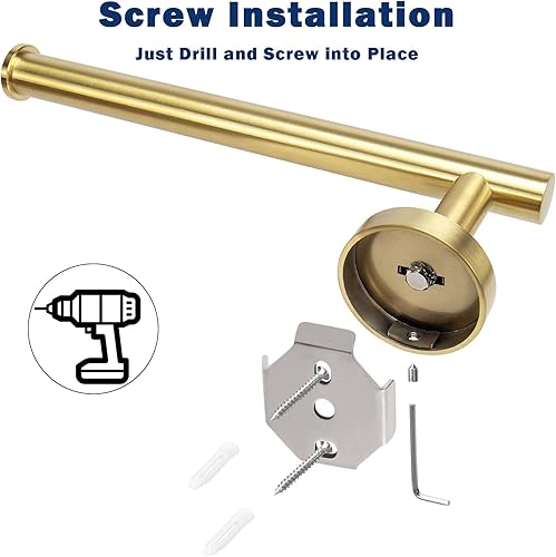 Miniatura 4 de NearMoon Toallero de manotoallero, barra de toalla de mano gruesa de acero inoxidable para baño, toallero montado en la pared a prueba de óxido,