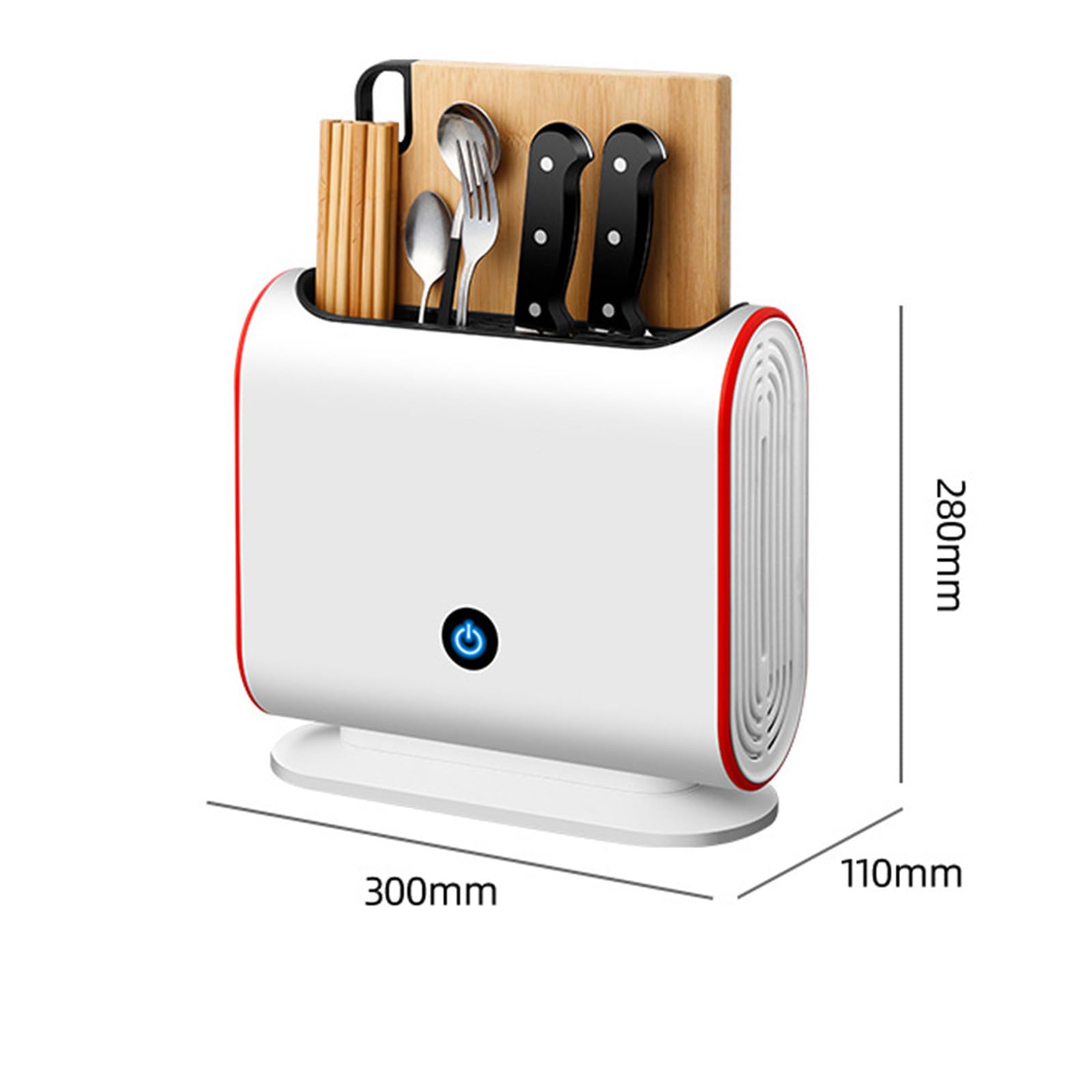 Máquina de desinfección de cuchillos y palillos, soporte inteligente Uv para cuchillos domésticos, tabla de cortar, secador de tabla de cortar