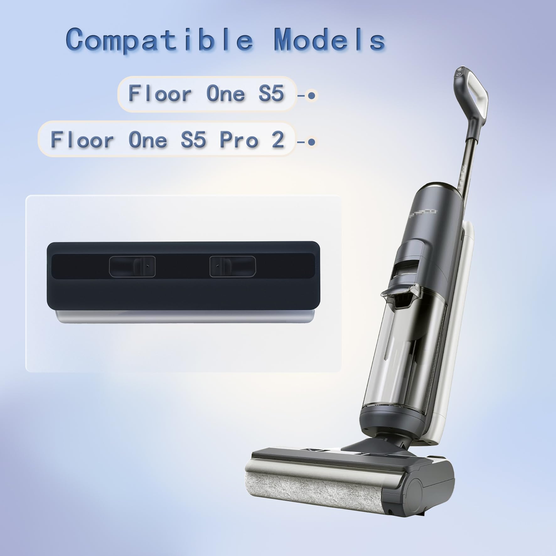 Couvercle de brosse principale de rechange compatible avec aspirateur Tineco Floor One S5, S5 Pro 2