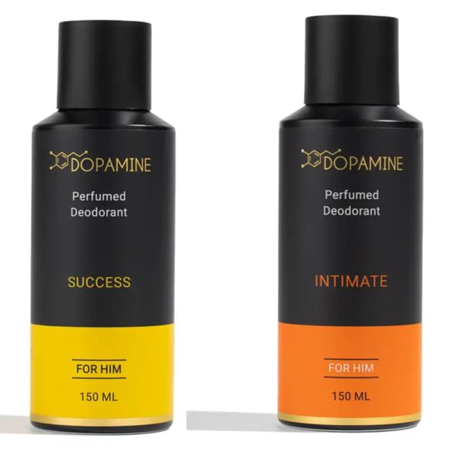 Dopamine Deodorant for Men Combo Long lasting Smell - Body Spray For Man, Premium Men's Deo for Fresh smell - Success and Intimate - (150 ml x 2)-picture-15