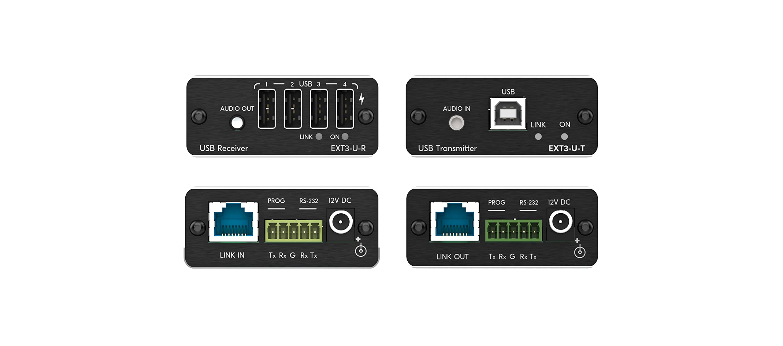 Kit Extensor PoC USB 2.0 sobre Cat de Alcance extendido