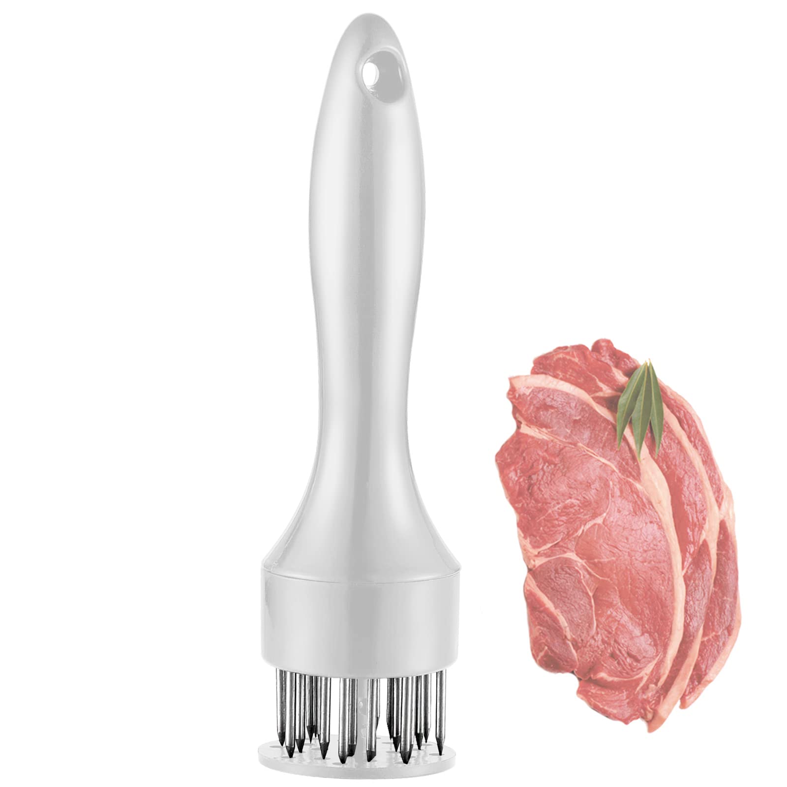 Marteau à Viande Facile Nettoyage Marteau à Viande Double Face - Attendrisseur Steak Et Poulet - Manche Antidérapant - 26,5cm 350g Aplatisseur De Viande