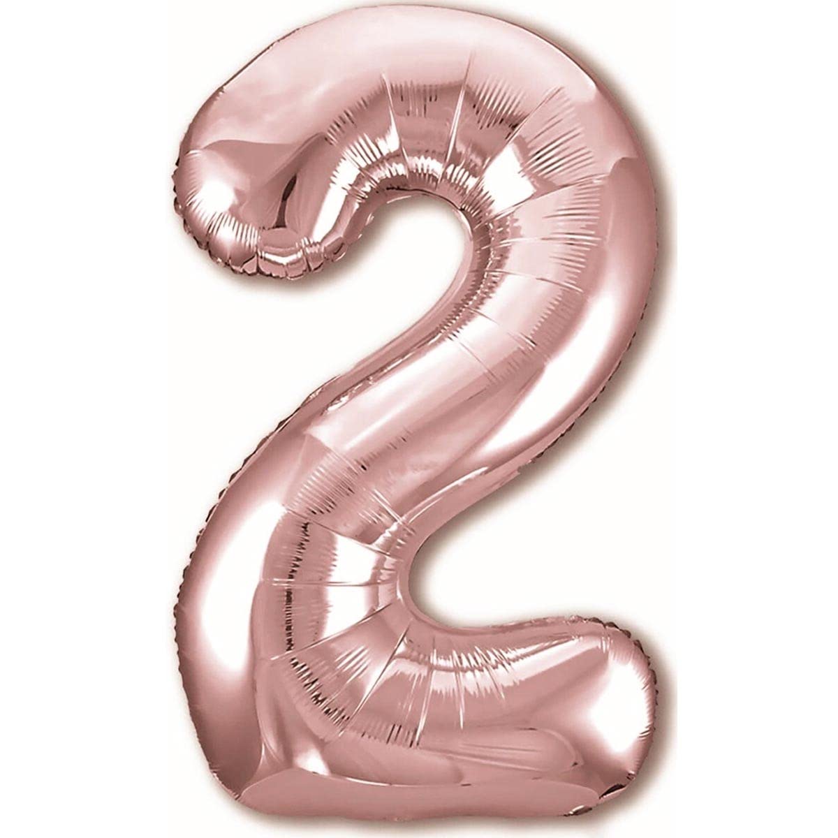 Vthoviwa 40 Pollici Palloncini Numeri 2 Rosa Oro, Pallone 2. 0123456789,10-19,20-25,30,40,50,60,70,80,90 Compleanno Numero Palloncini Foglio, Palloncino 2 Decorazione Festa Supporta Elio